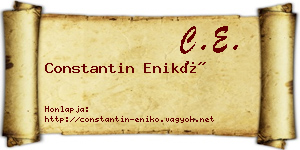Constantin Enikő névjegykártya