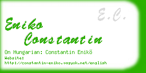 eniko constantin business card